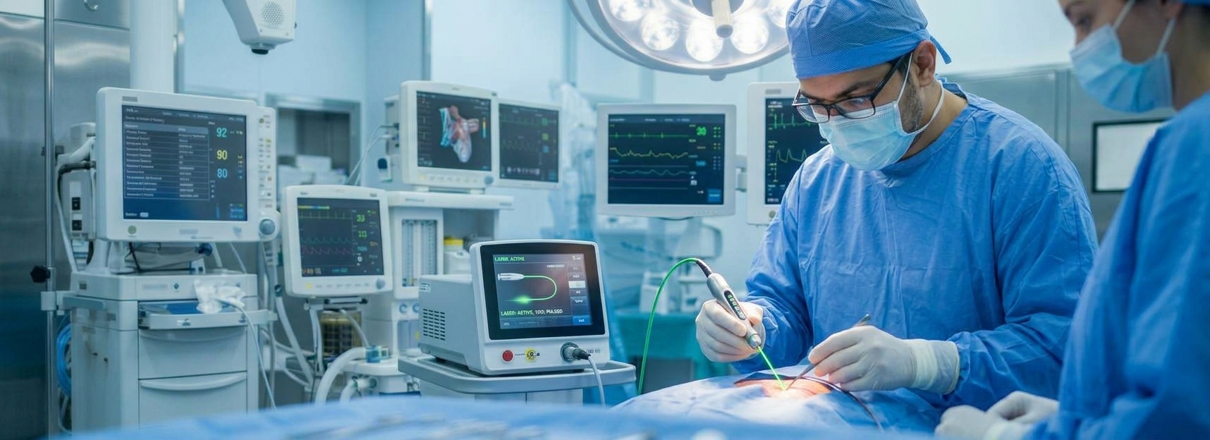 Primitive Health Care surgical team performing laser surgery